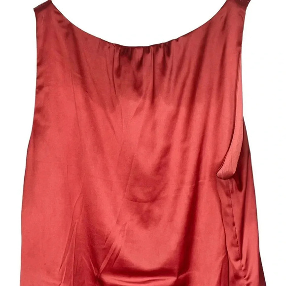 White House | Black Market Women's Maroon Sleeveless Blouse - Picture 8 of 9